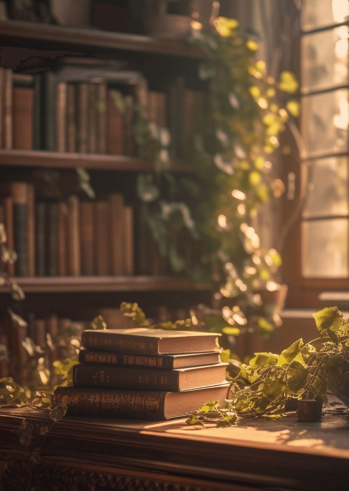 collection-old-textbooks-shelf-generated-by-ai